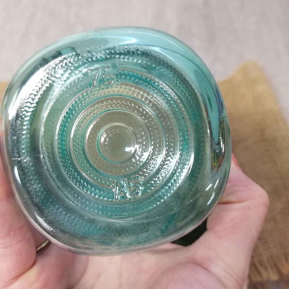 Vintage Bicentennial Ball Ideal Aqua Mason Jar - Picture 6 of 9